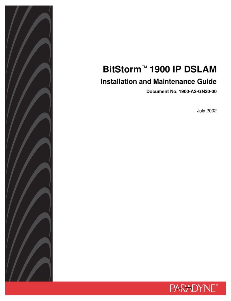 Paradyne BitStorm IP DSLAM 1900 Installation and maintenance guide