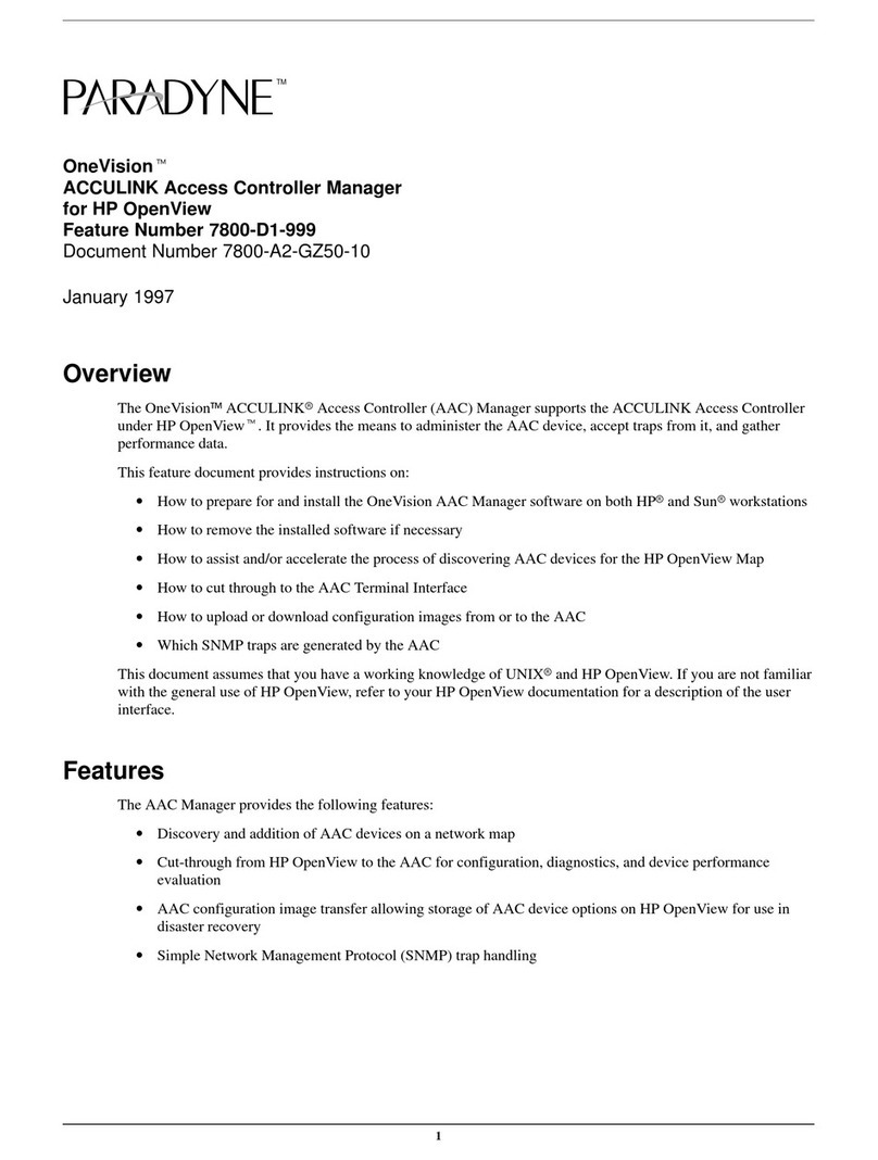 Paradyne ACCULINK 7800-D1-999 installation guide