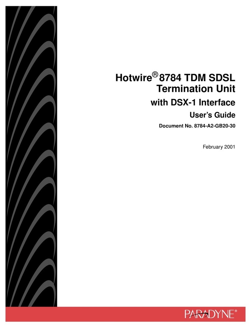 Paradyne Hotwire 8784 User manual