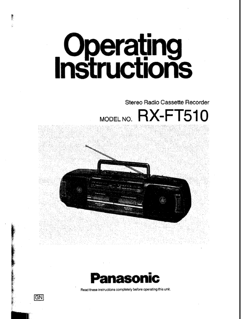 Panasonic RX-FT510 operating instructions