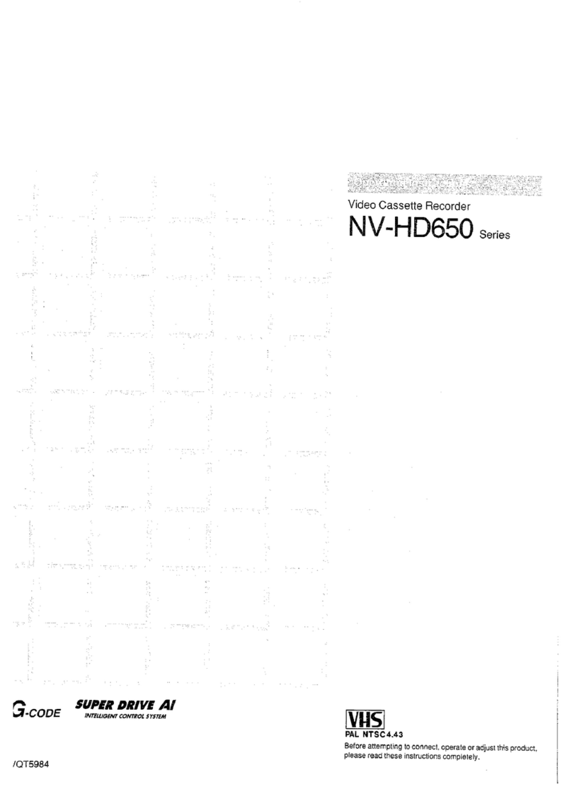 Panasonic NV-HD650 Series operating instructions