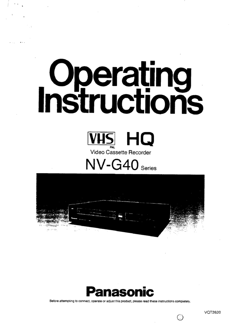 Panasonic NV-G40 Series operating instructions