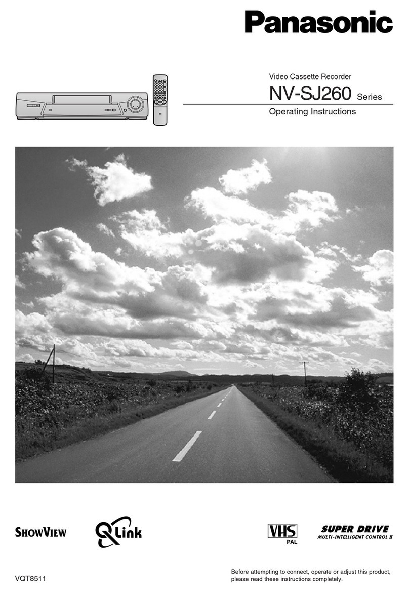 Panasonic NV-SJ260 Series User manual Panasonic NV-SJ260 Series User manual