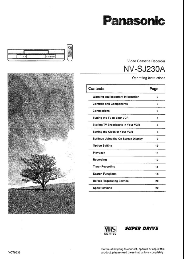 Panasonic NV-SJ230A User manual Panasonic NV-SJ230A User manual