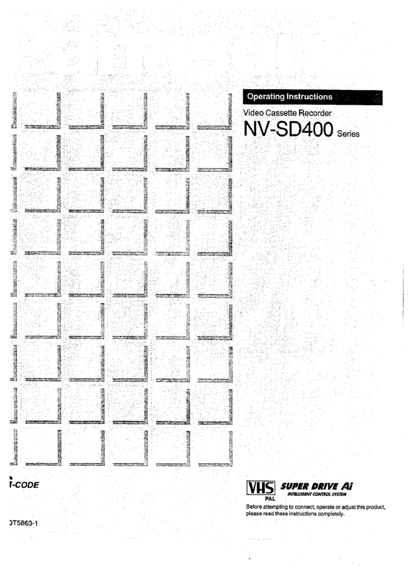 Panasonic NV-SD400 Series operating instructions