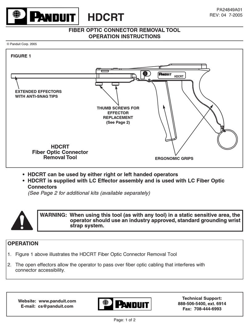 Panduit PA24849A01 User manual Panduit PA24849A01 User manual