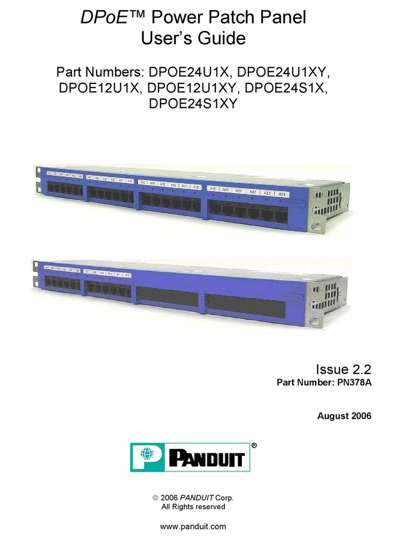 Panduit DPOE12U1XY User manual