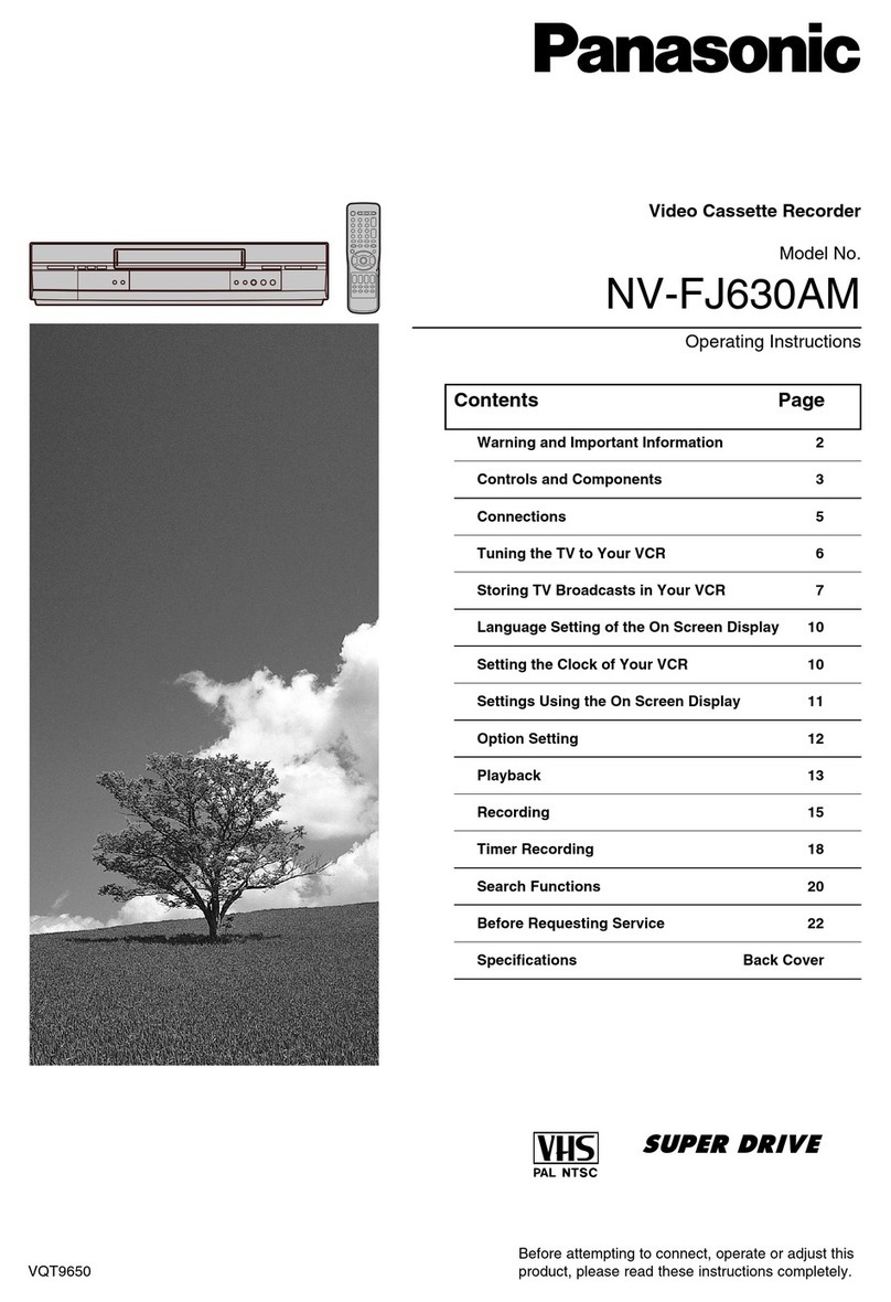 Panasonic NV-FJ630AM User manual