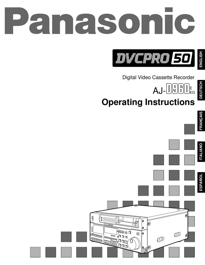 Panasonic DVCPRO50 AJ-D960EG User manual