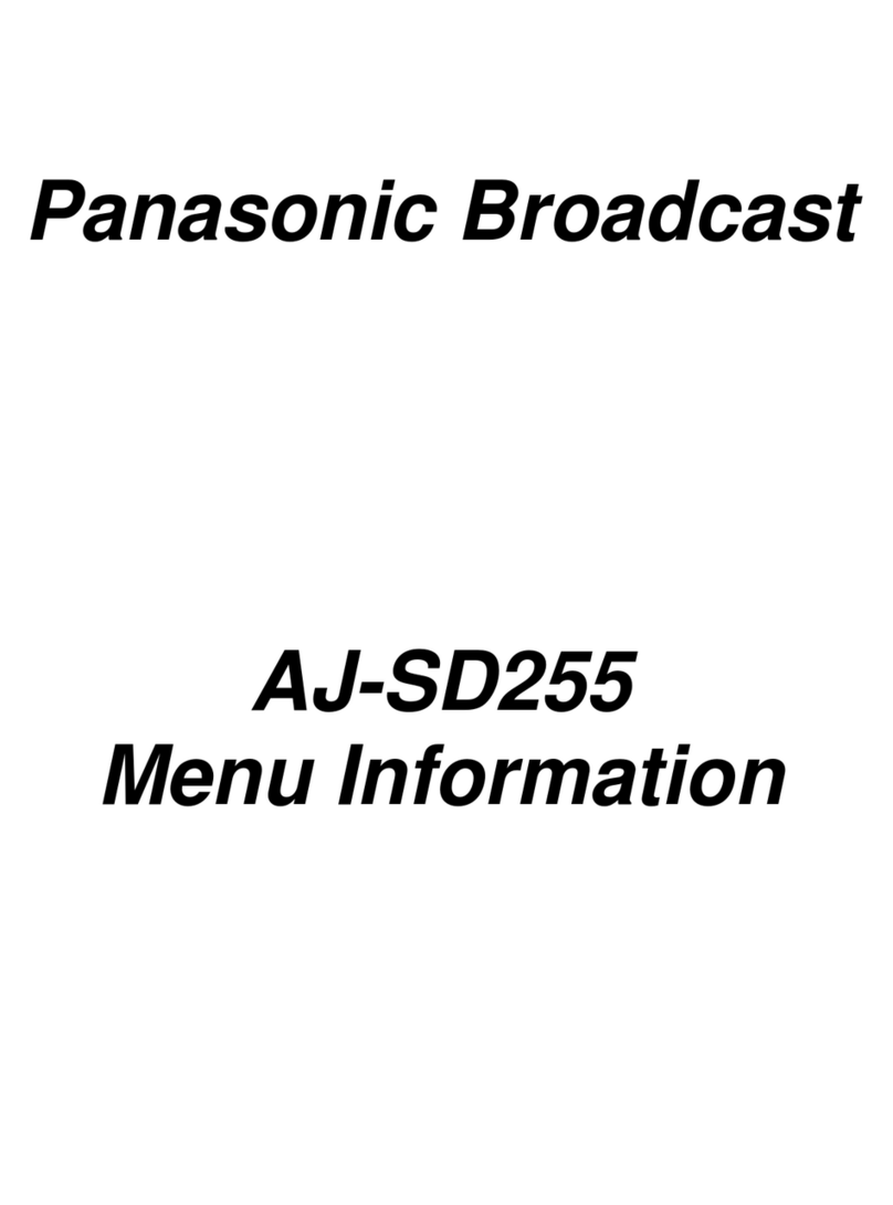 Panasonic AJSD255P - DVCPRO HALF RACK User manual