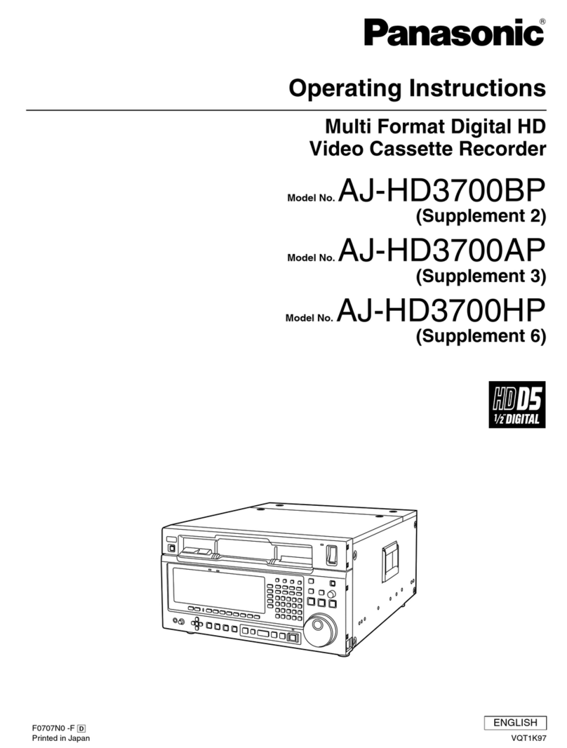 Panasonic AJ-HD3700AP User manual