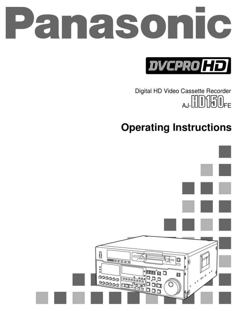 Panasonic AJ-HD150FE User manual Panasonic AJ-HD150FE User manual
