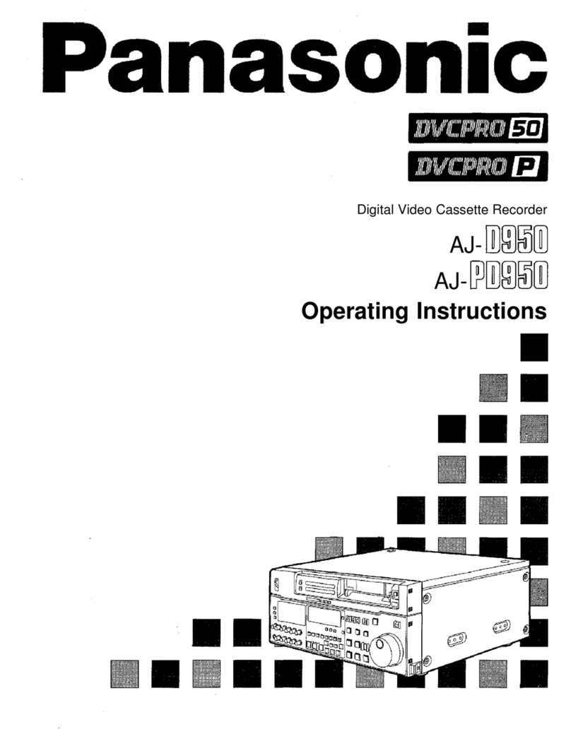 Panasonic AJ-D950 operating instructions