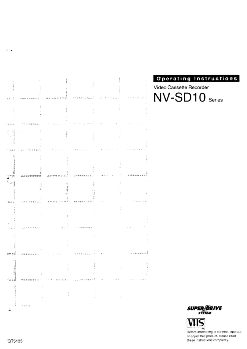 Panasonic NV-SD10 Series User manual