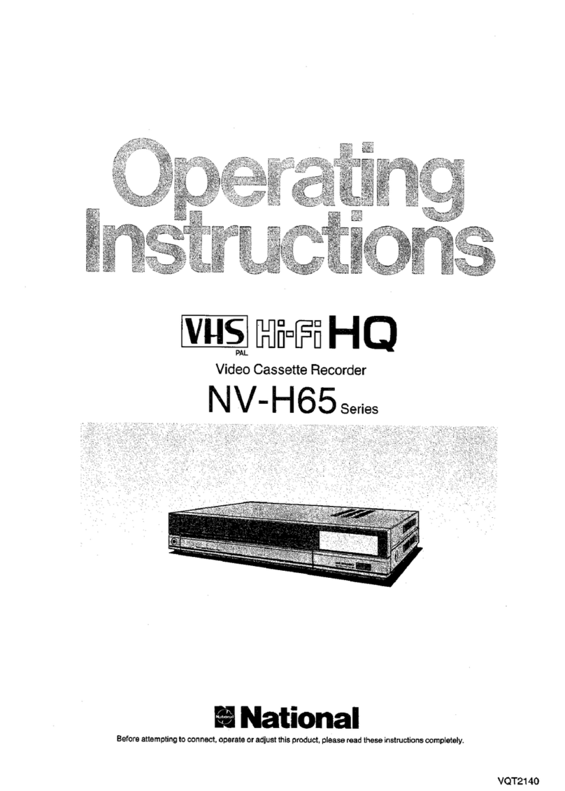 Panasonic NV-H65 Series User manual Panasonic NV-H65 Series User manual