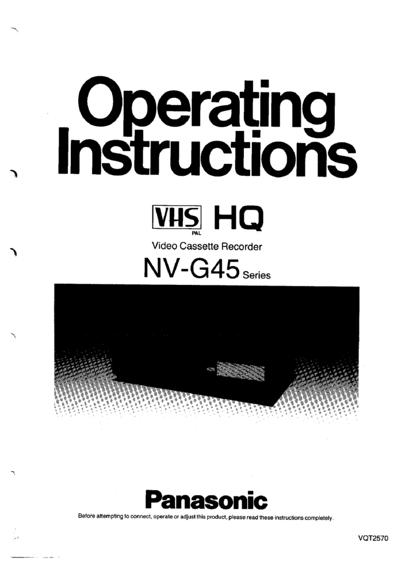 Panasonic NV-G45 Series operating instructions