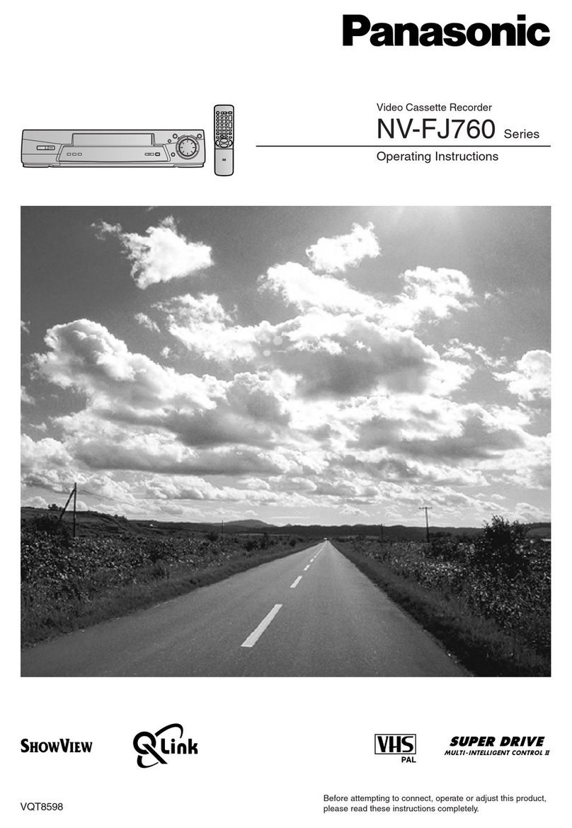 Panasonic NV-FJ760 Series User manual