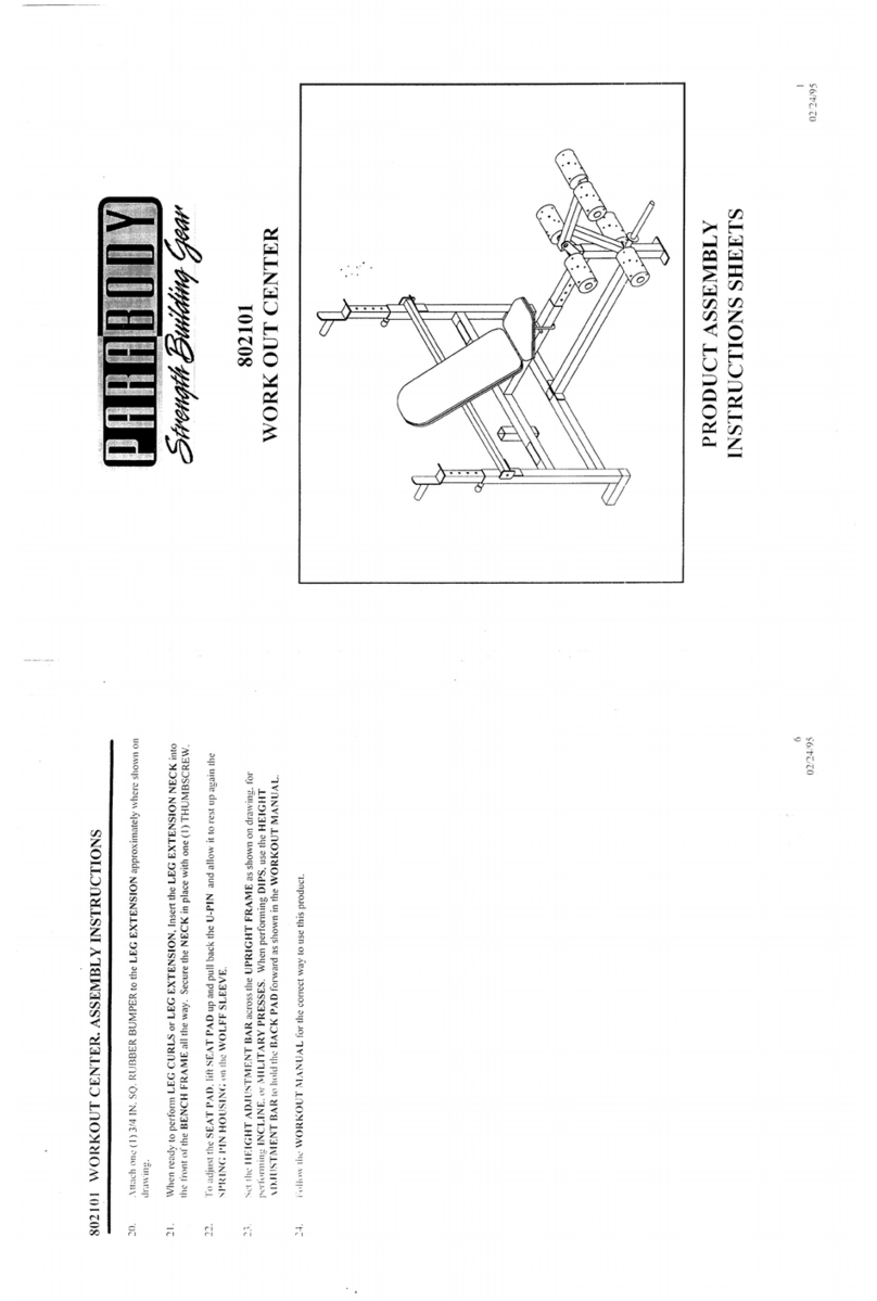 ParaBody 802101 Mounting instructions ParaBody 802101 Mounting instructions