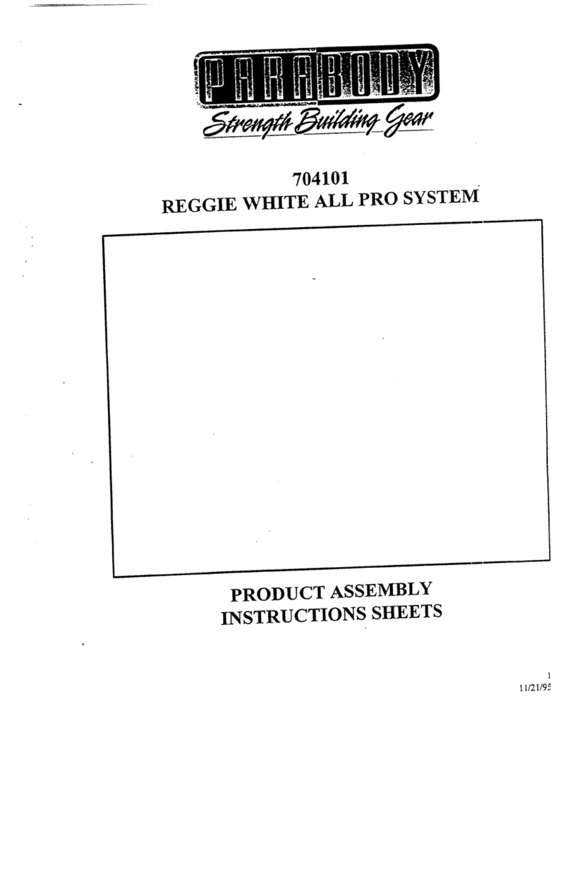 ParaBody 704101 Assembly instruction sheet