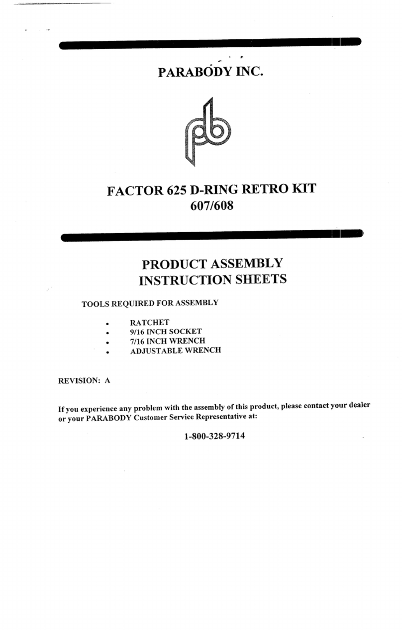 ParaBody 607 Assembly instruction sheet