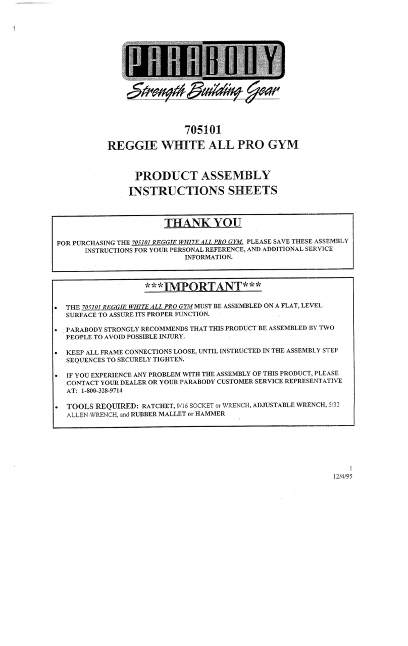ParaBody 705101 Mounting instructions