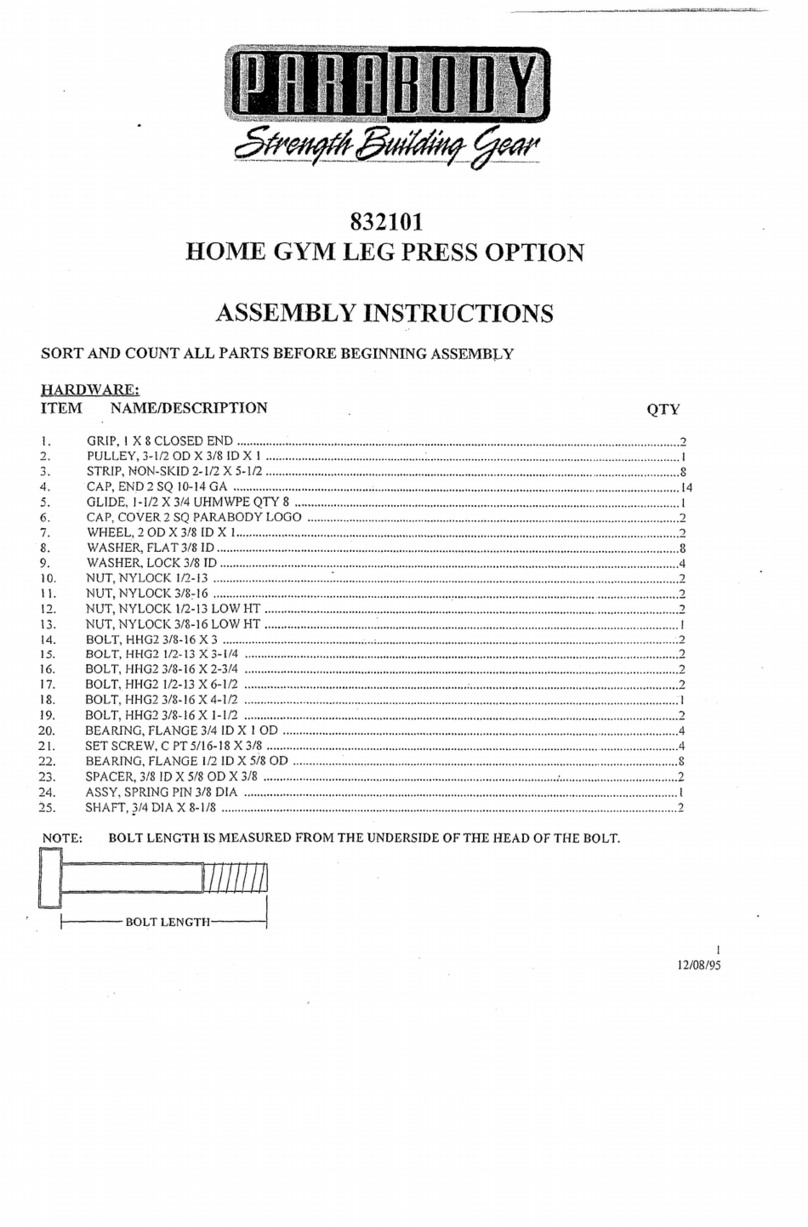 ParaBody 832101 User manual