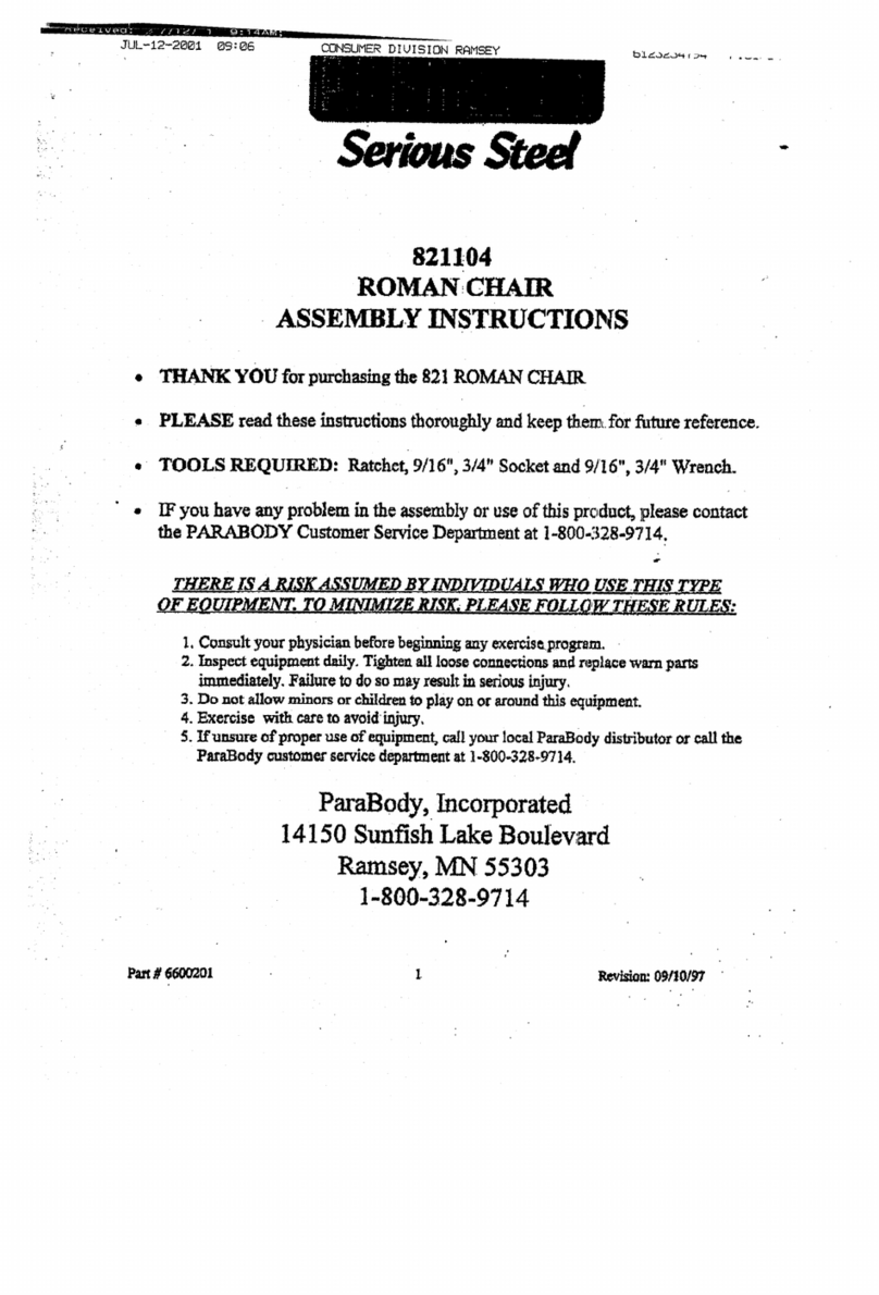 ParaBody 821104 User manual