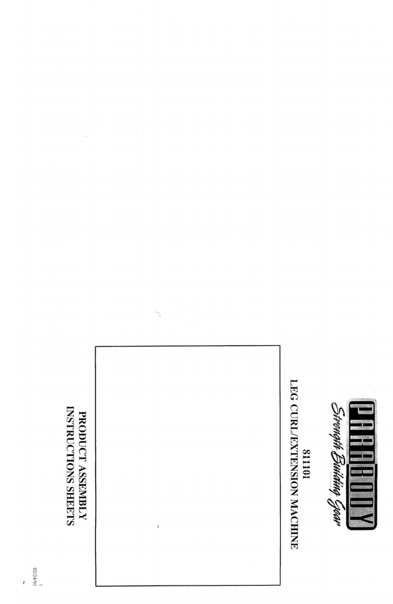 ParaBody 811101 Assembly instruction sheet