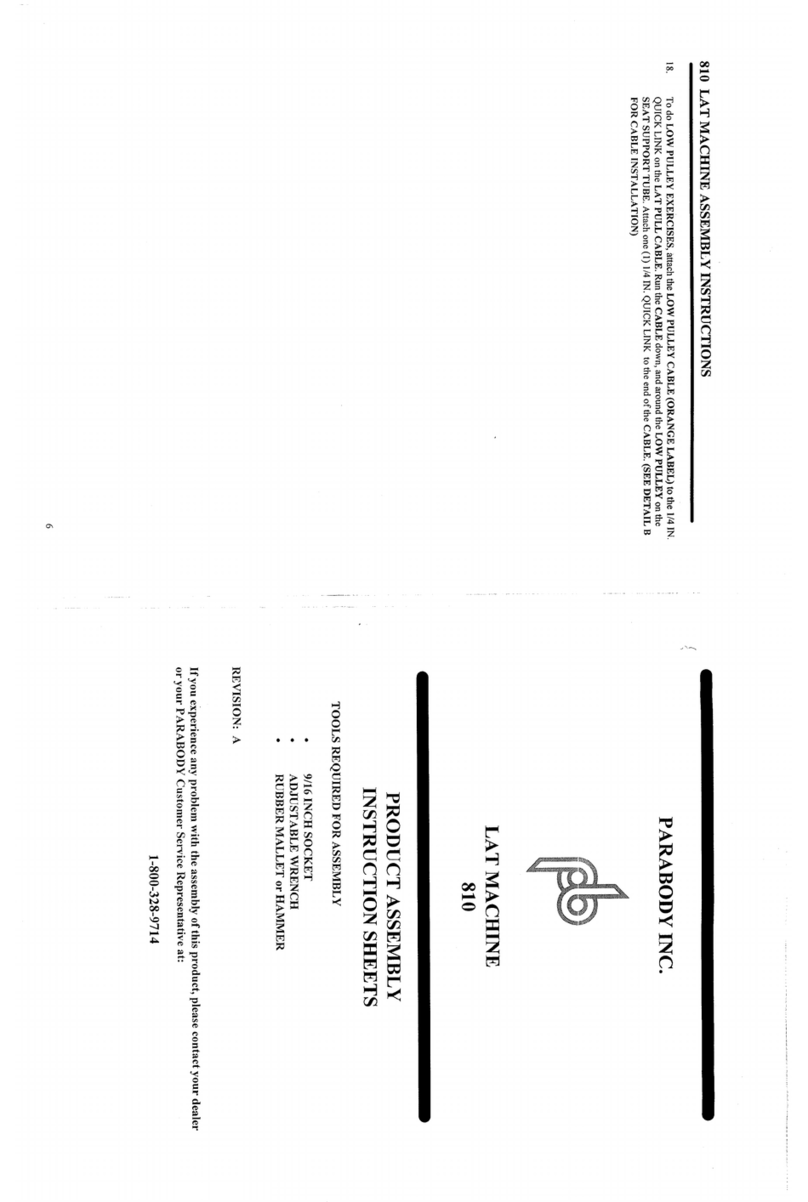 ParaBody 810 Mounting instructions