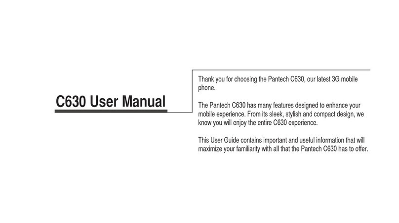 Pantech C630 User manual