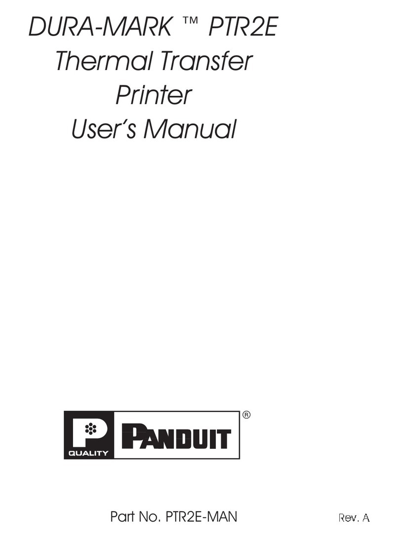 Panduit DURA-MARK PTR2E User manual