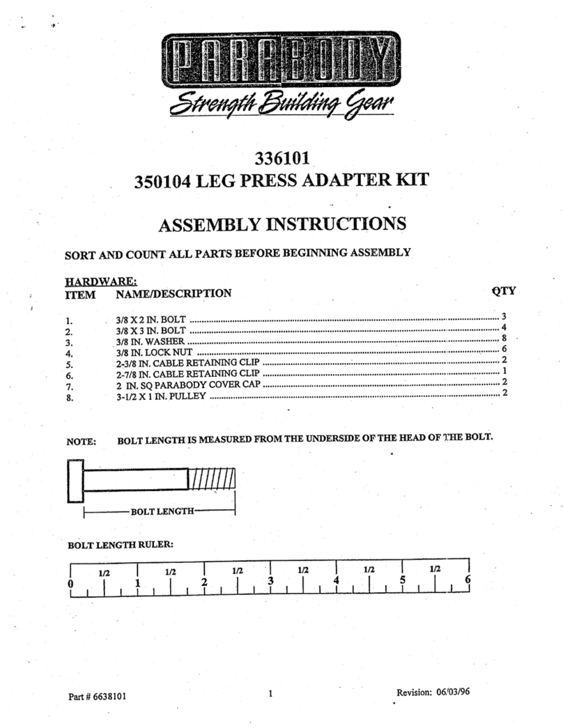 ParaBody 336101 User manual