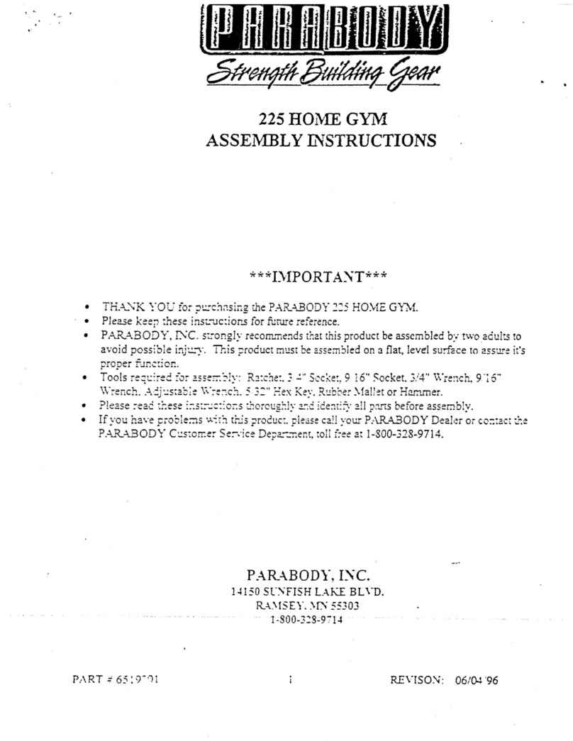 ParaBody 225 User manual