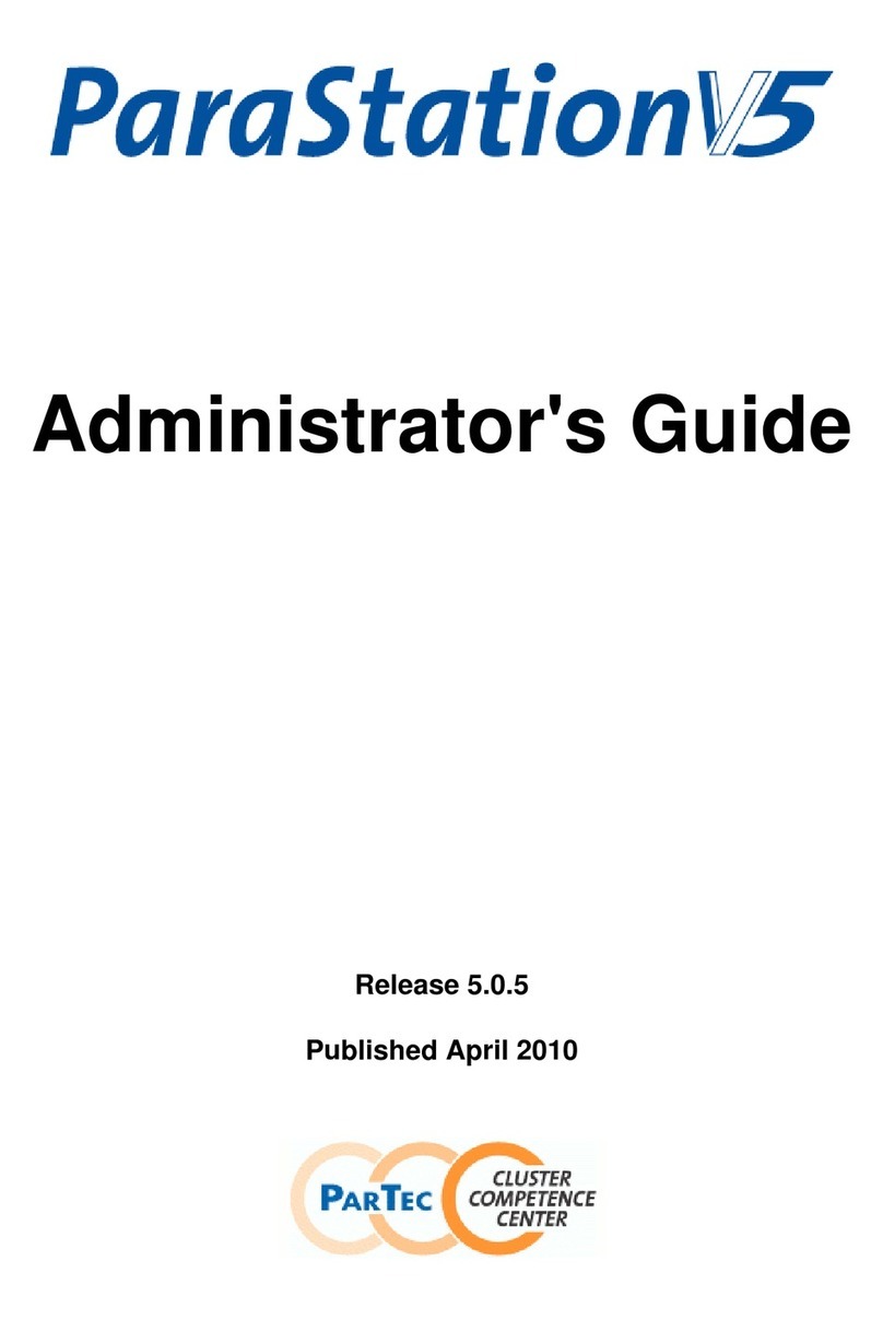 Partec PARASTATION5 V5 Administrator's guide