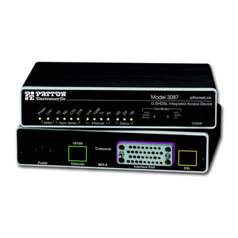 Patton electronics 3087 User manual
