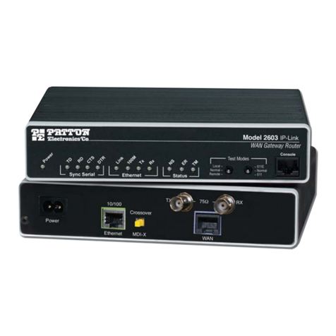 Patton electronics Patton IPLink 2603 User manual