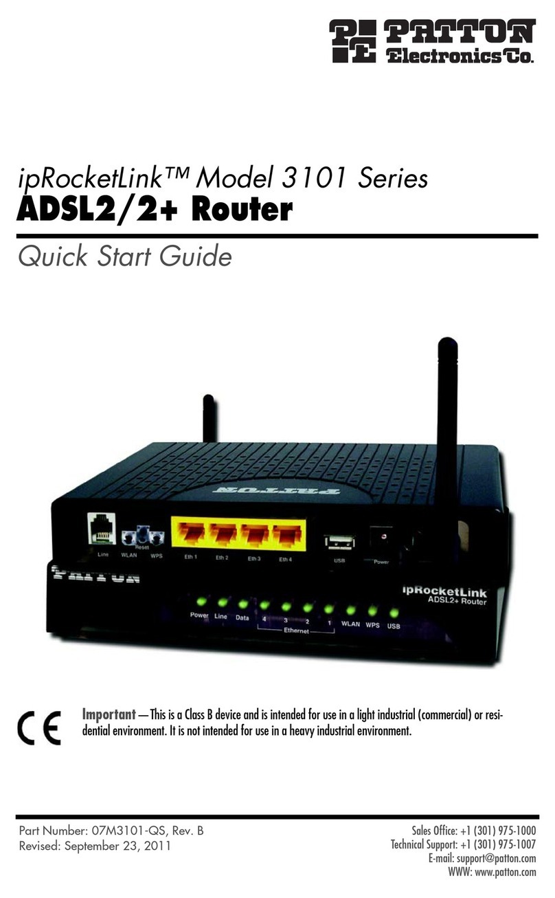 Patton electronics IPROCKETLINK 3101 User manual