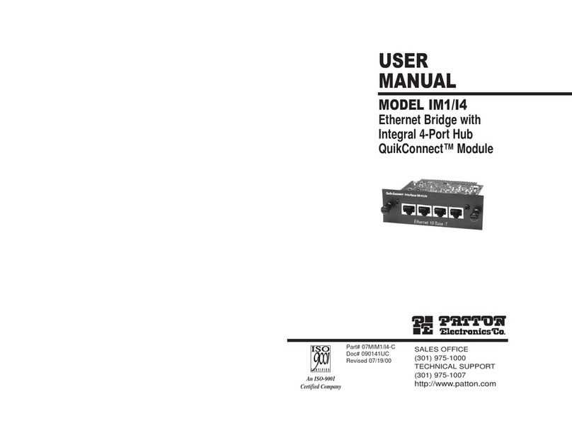 Patton electronics IM1/I4 User manual