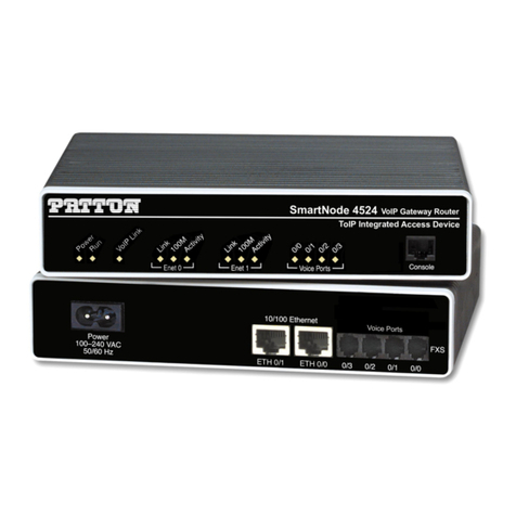 Patton electronics 4520 Getting started guide Patton electronics 4520 Getting started guide