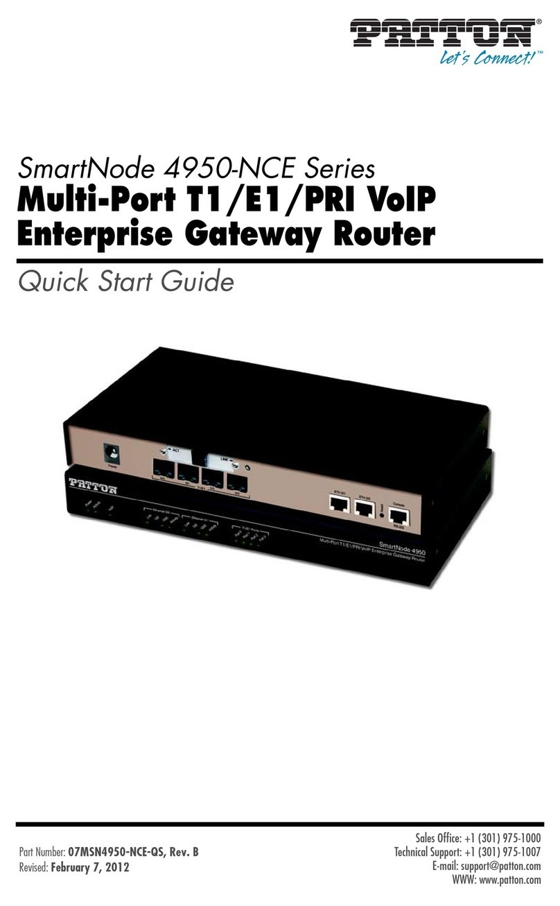 Patton electronics SMART NODE 4950-NCE User manual