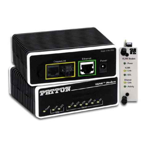 Patton electronics 1068 User manual