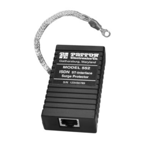 Patton electronics MODEL 552 user manual