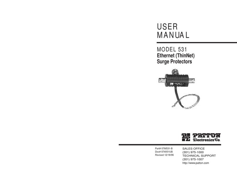 Patton electronics 531 User manual