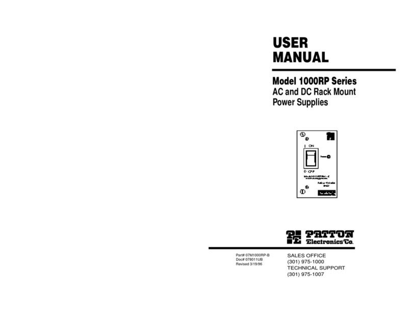 Patton electronics 1000RP Series user manual