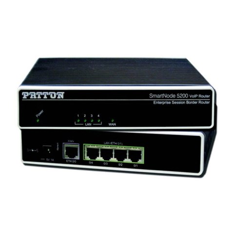 Patton electronics SmartNode 5200 User manual Patton electronics SmartNode 5200 User manual