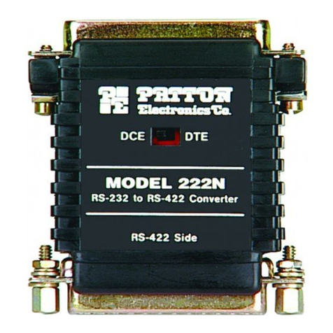 Patton electronics 222N, 222NS User manual