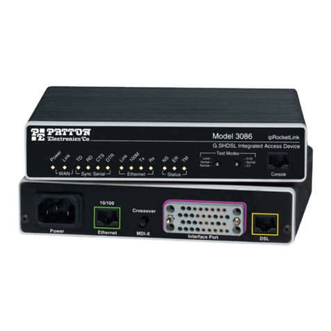 Patton electronics ipRocketLink IAD 3086 Specification sheet