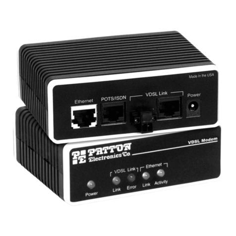 Patton electronics 1058 User manual