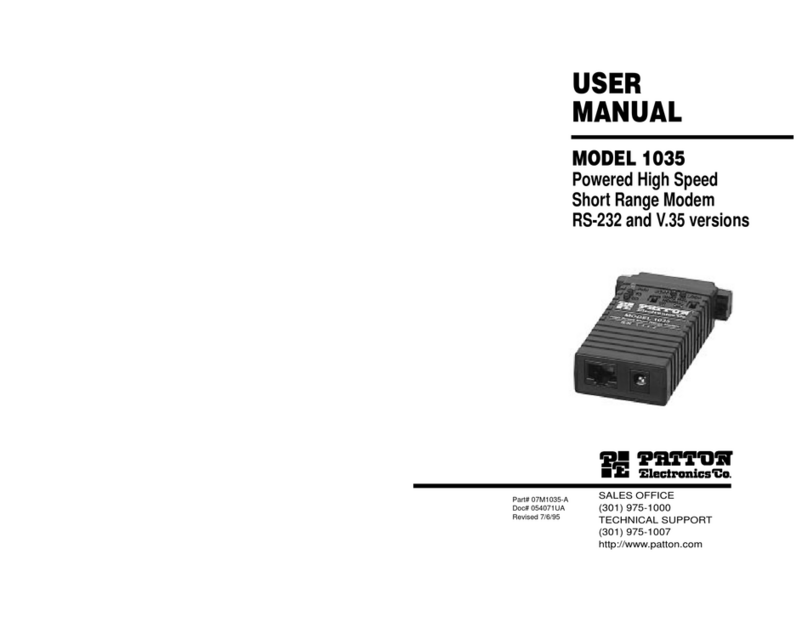 Patton electronics RS-232 user manual
