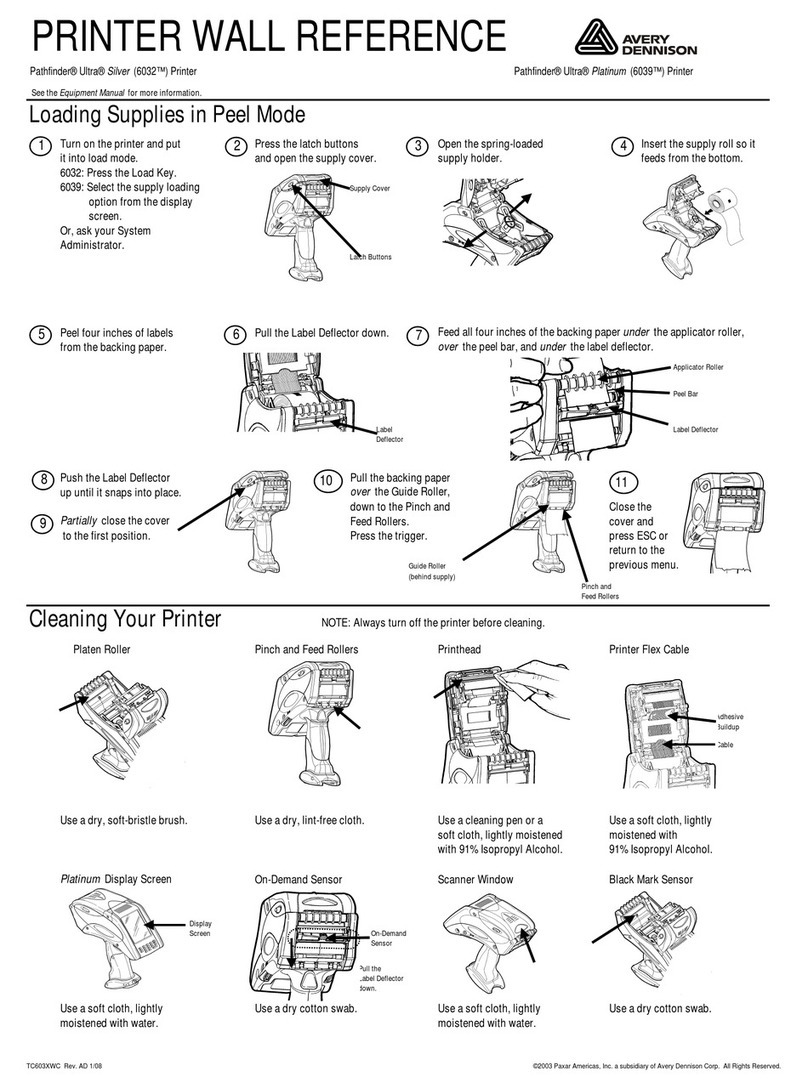 Avery Dennison Monarch Pathfinder Ultra Silver 6032 Service manual Avery Dennison Monarch Pathfinder Ultra Silver 6032 Service manual